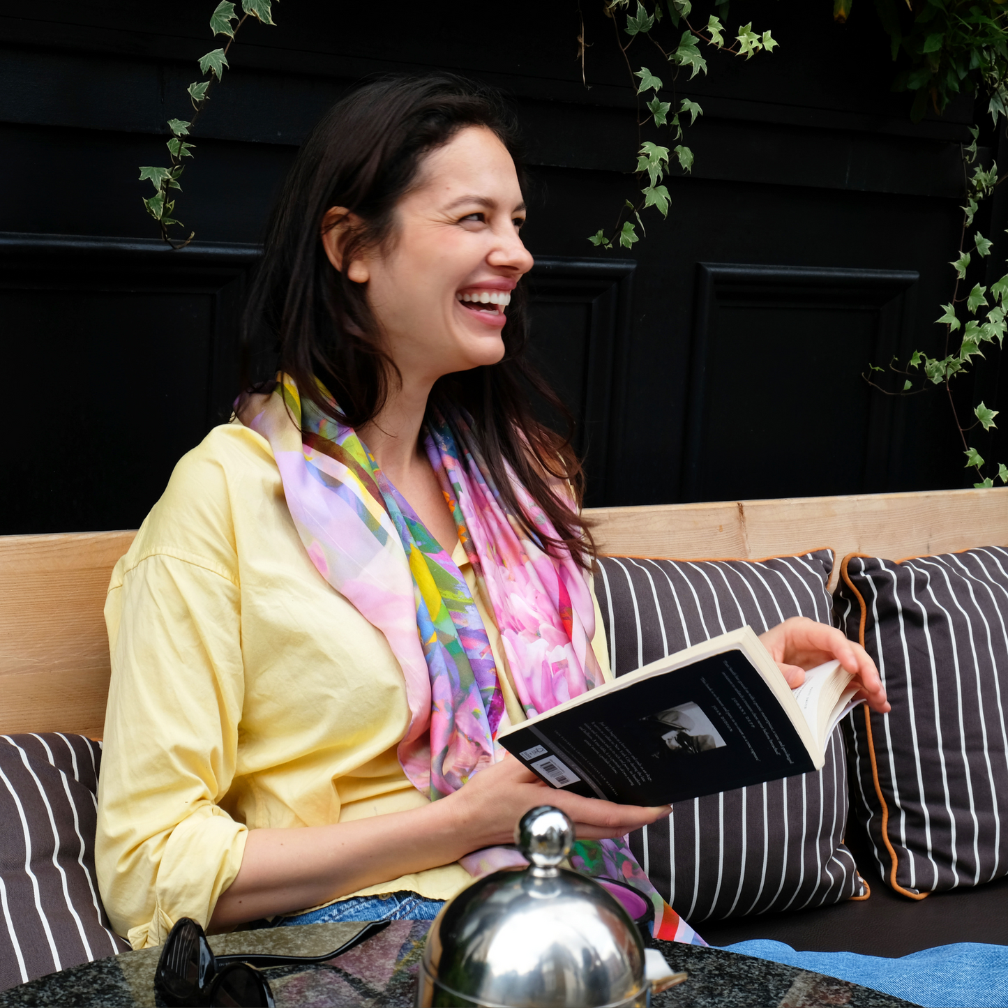 The Blossom Breeze Silk Scarf 110x110cm