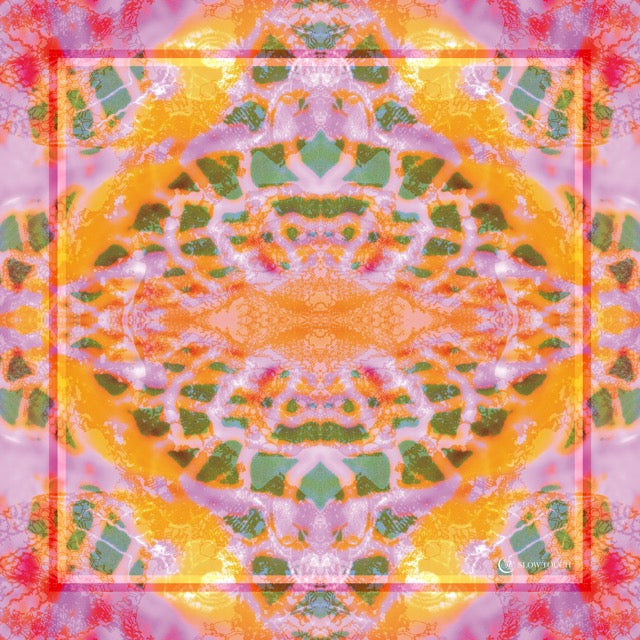 The Vision from Sunlight Trails Silk Scarf 110x110cm