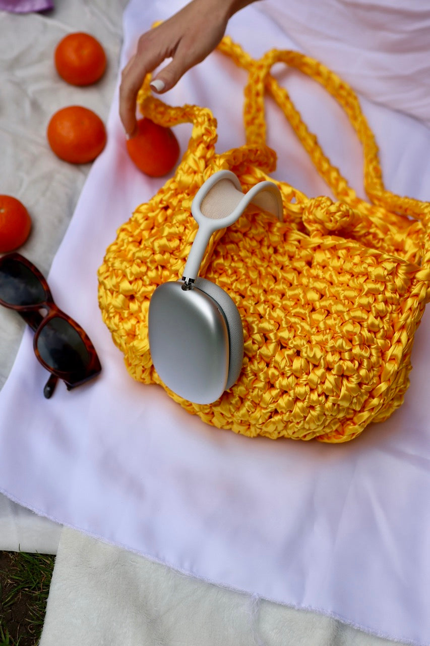 Summery Basket Handmade Crossbody Bag