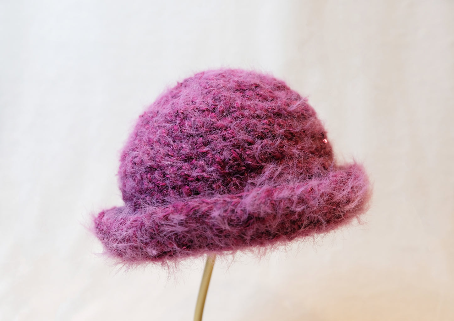 Handmade Textured Hat Grape