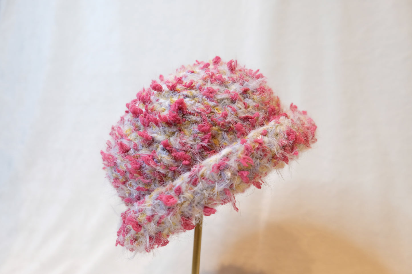 Handmade Textured Hat Rose