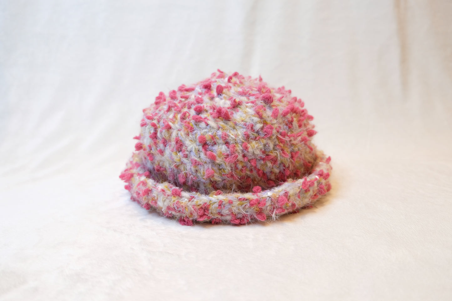 Handmade Textured Hat Rose