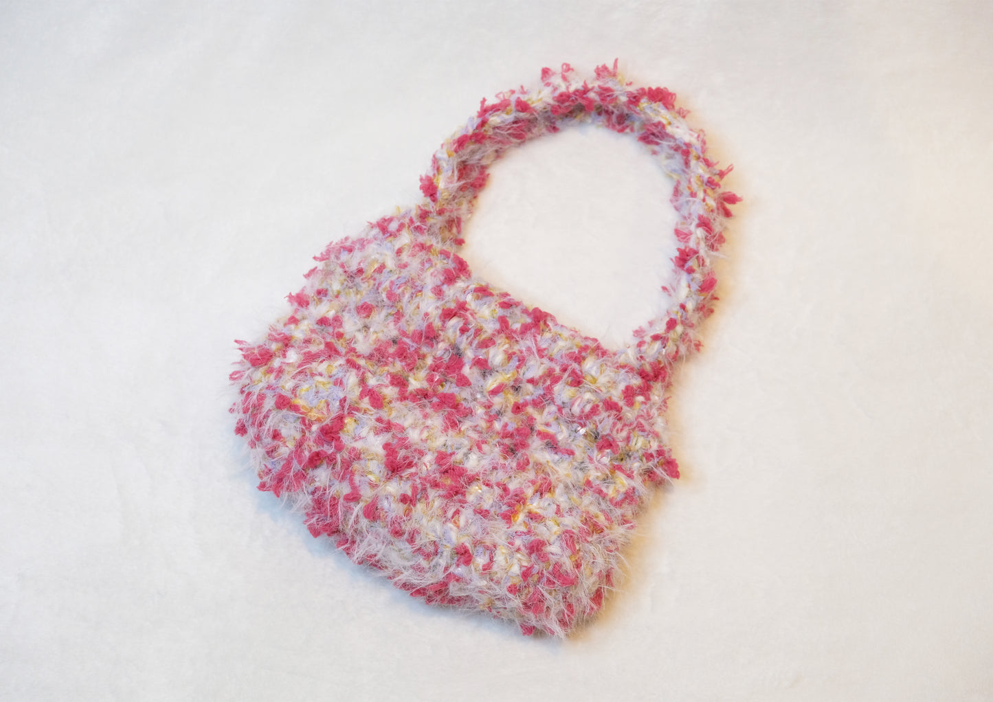 Handmade Textured Handbag Rose