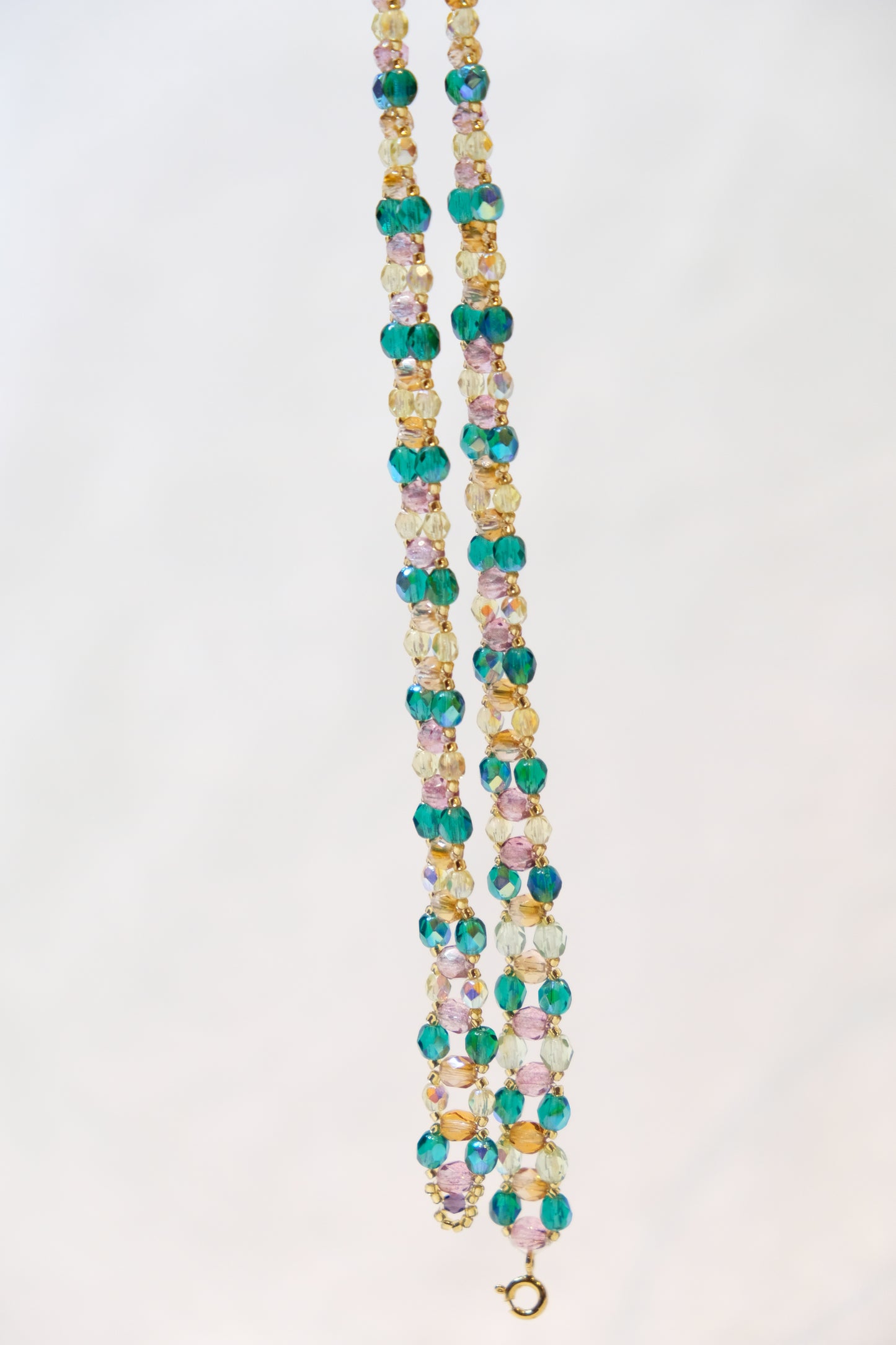 One-of-a-kind Handcrafted Crystal Choker Emerald