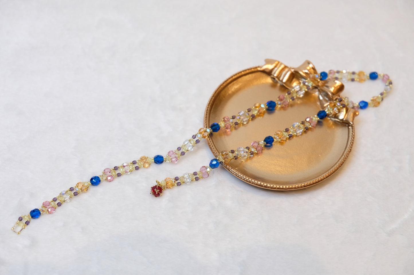 One-of-a-kind Handcrafted Crystal Necklace Marine