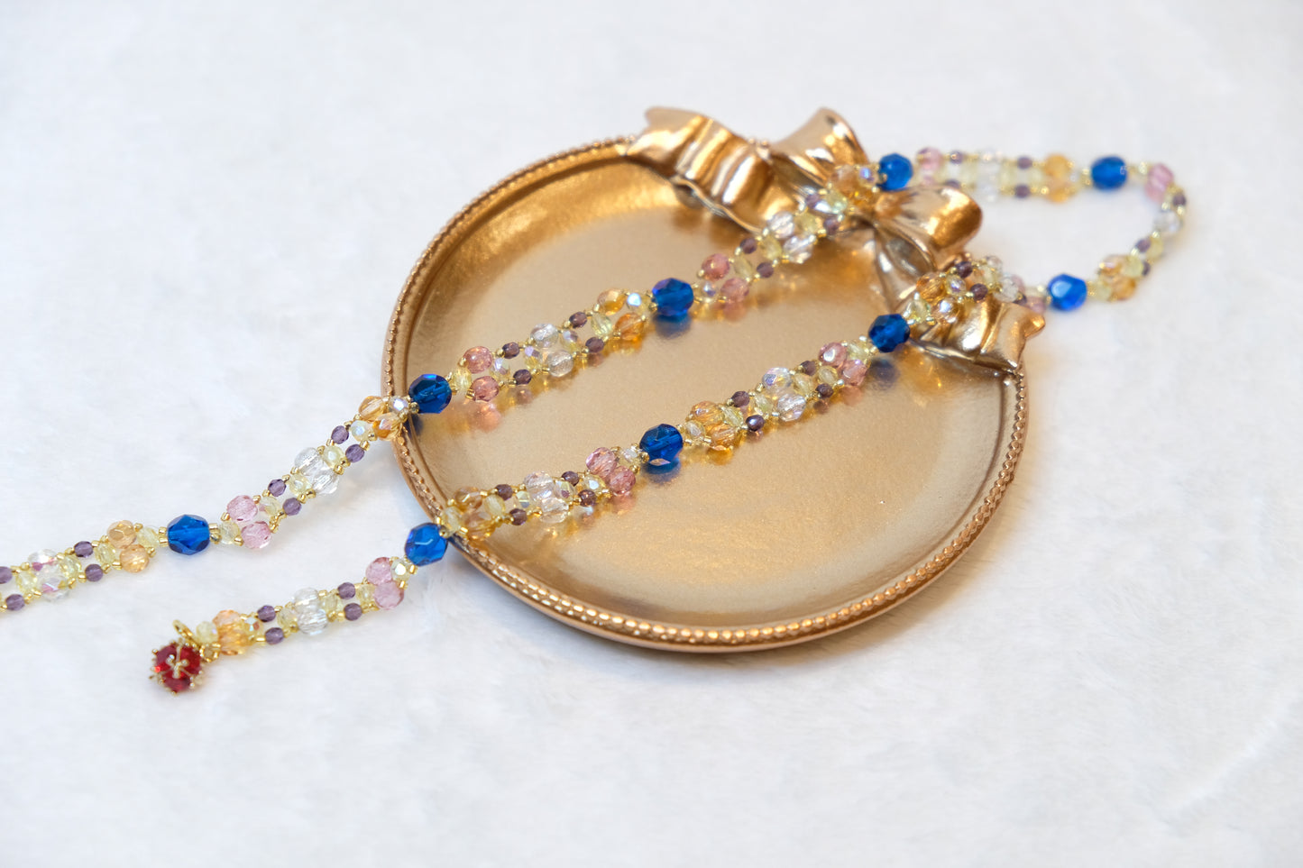 One-of-a-kind Handcrafted Crystal Necklace Marine