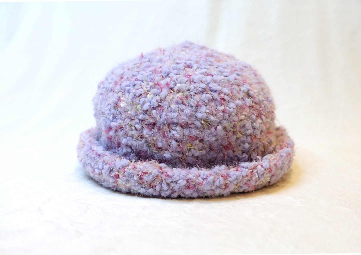 Handmade Textured Hat Lavender