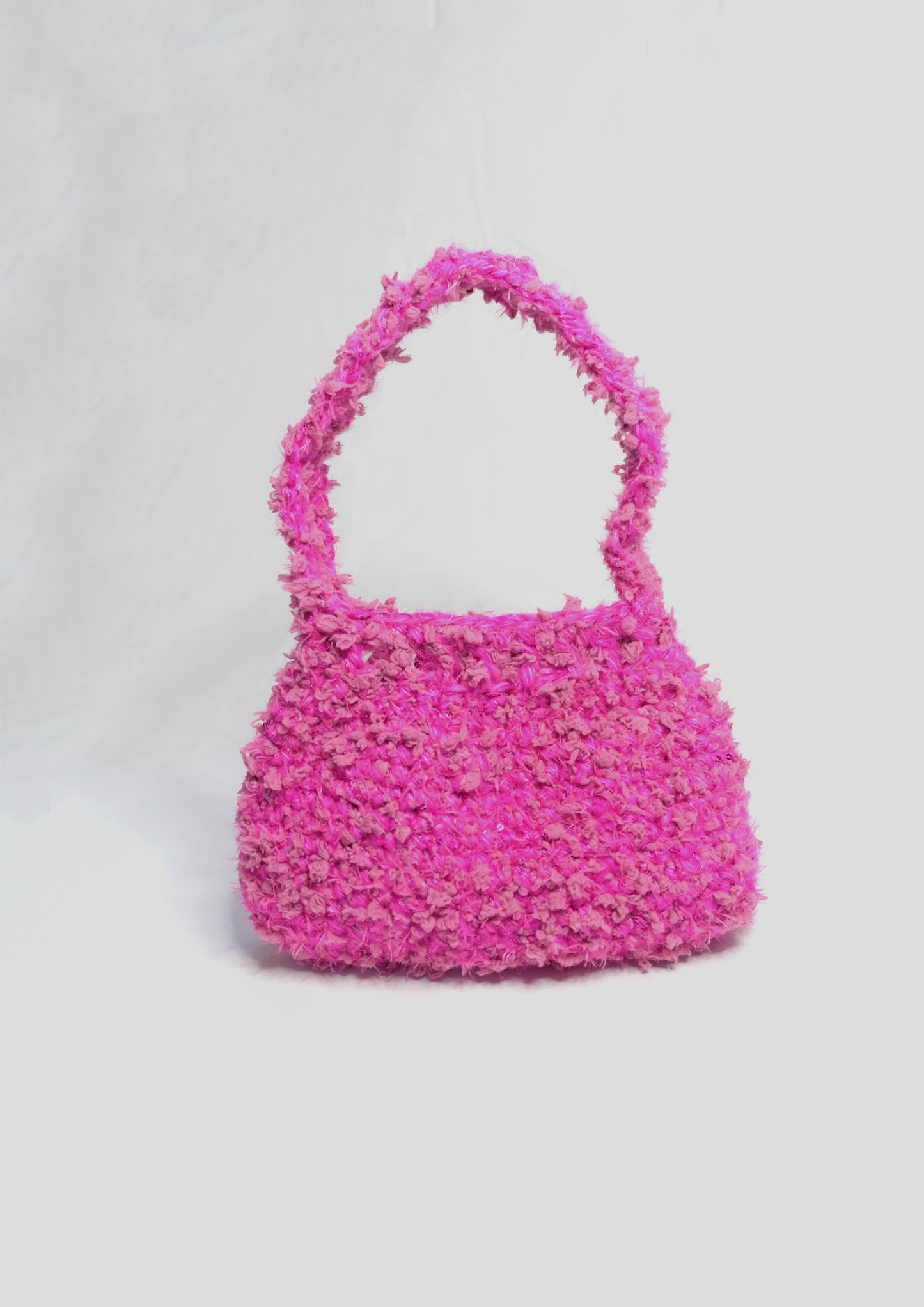 Handmade Textured Handbag Cranberry