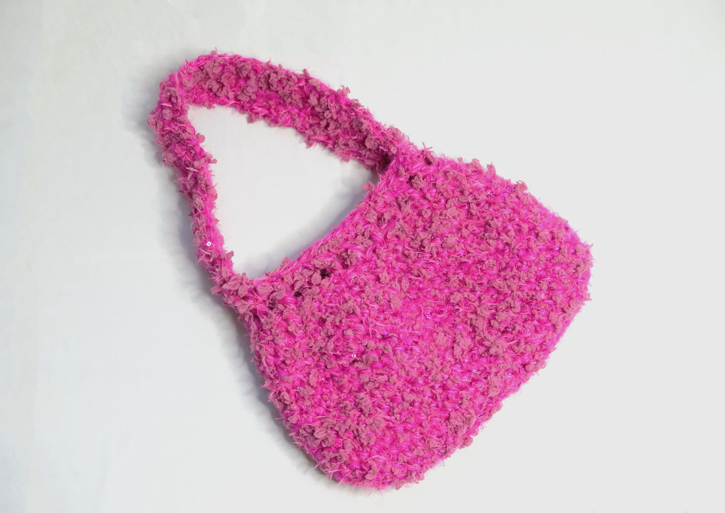 Handmade Textured Handbag Cranberry