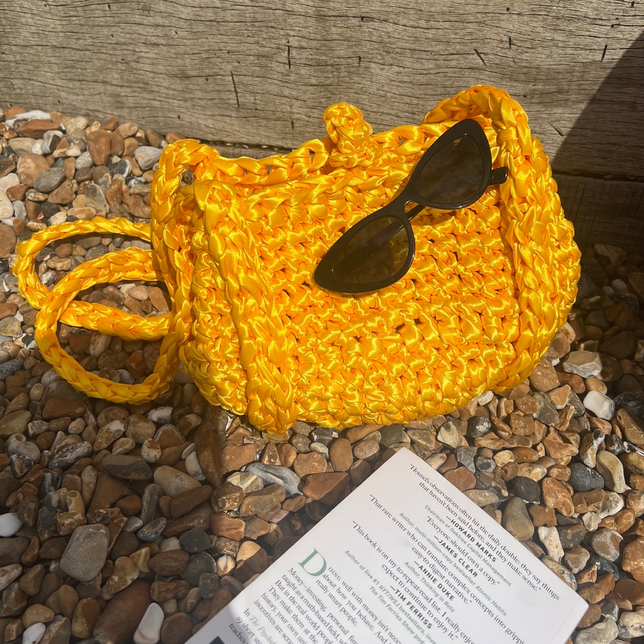 Summery Basket Handmade Crossbody Bag