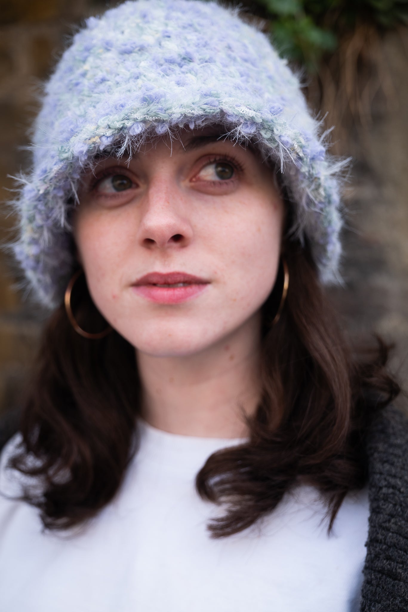 Handmade Textured Hat Blossom