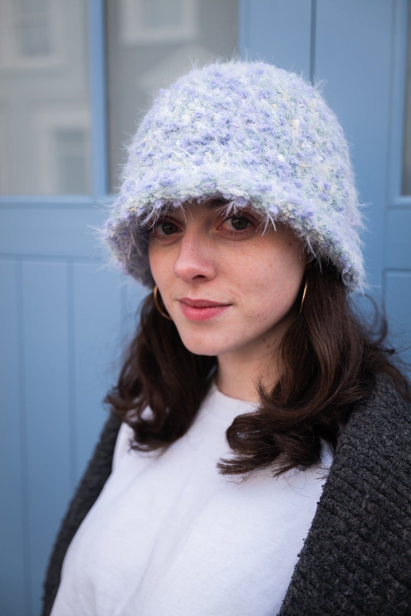 Handmade Textured Hat Blossom