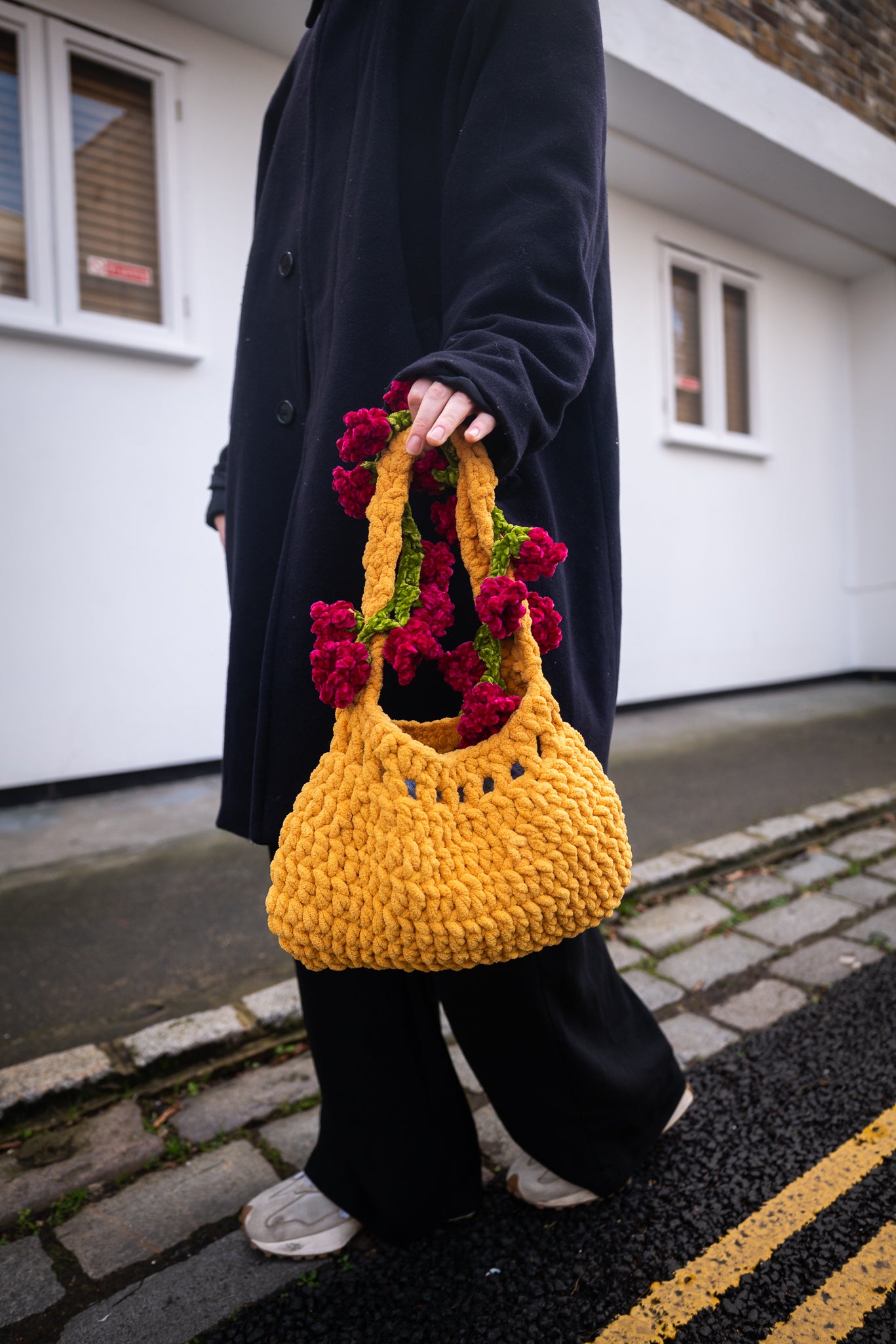 Handmade Handbag Tulip Garden