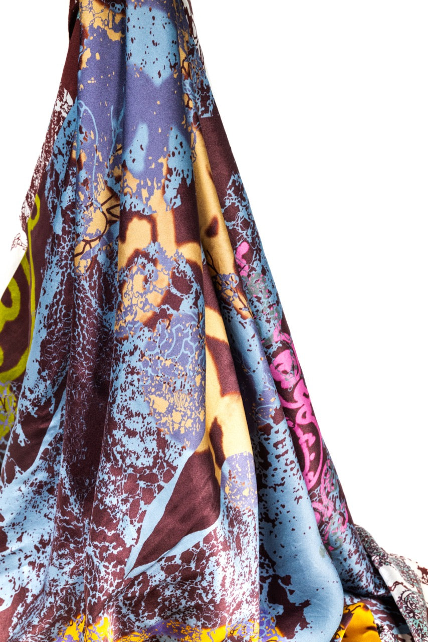 The Nostalgia Memory Silk Scarf  110x110cm