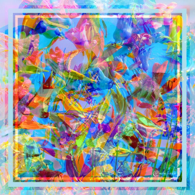 The Undersea Dreamland Silk Scarf 90x90cm